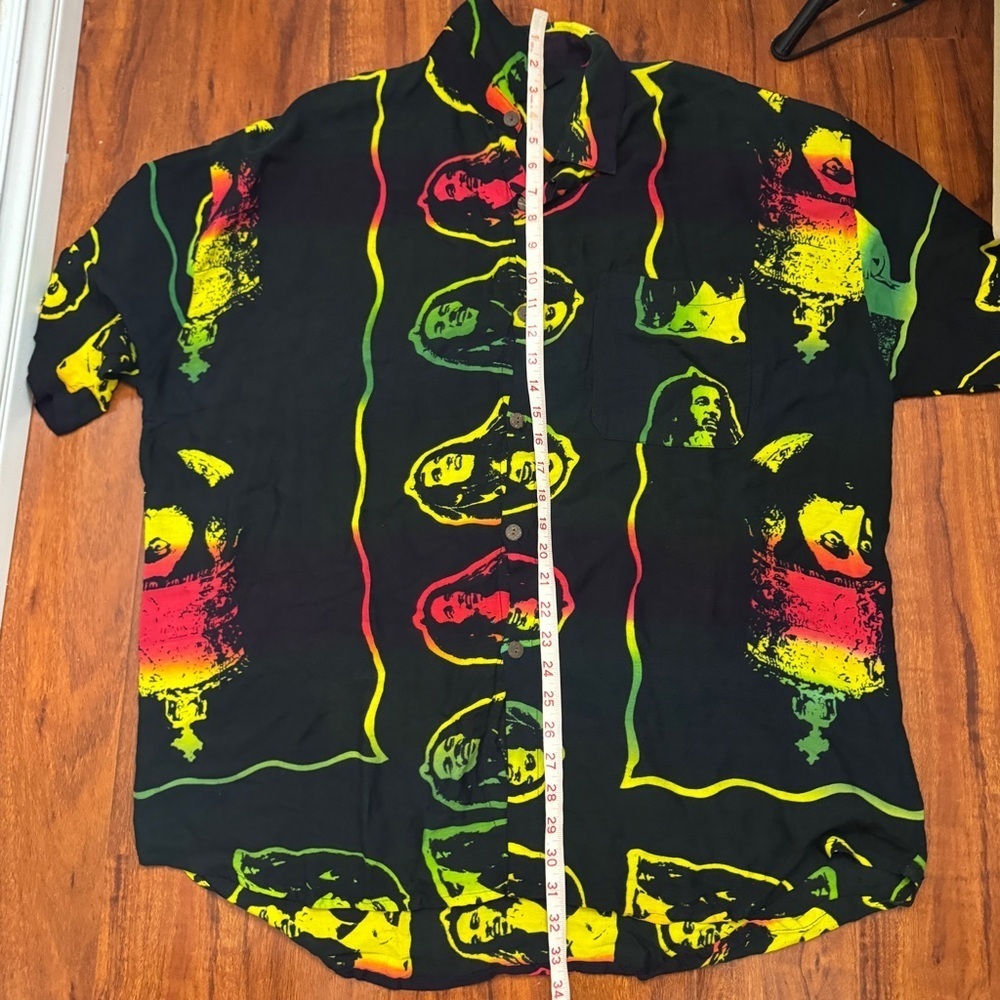 Bob Marley Vintage Button Up Shirt Size XL - Picture 7 of 7